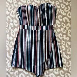 Boutique striped romper SMALL